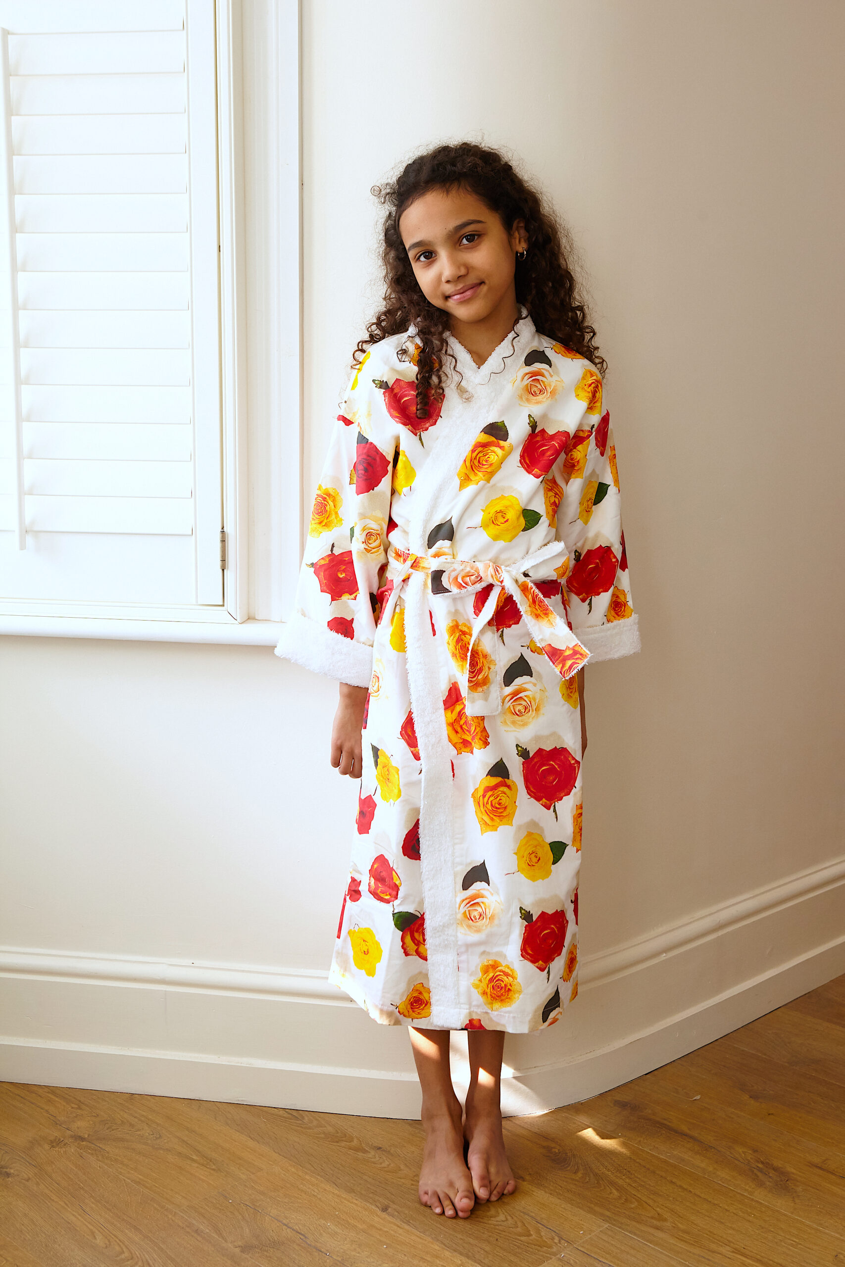 ‘Summer Roses’ – Kids Dressing Gown