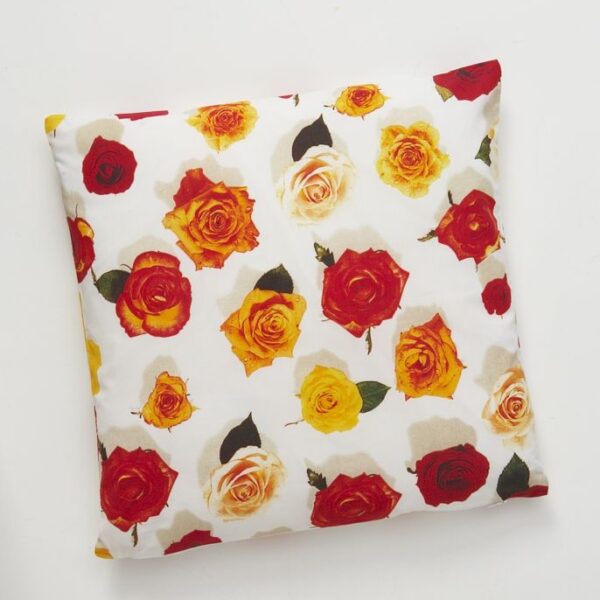 'Summer Rose' – White Cushion