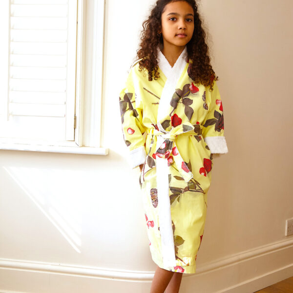 ‘Bed Of Roses’ – Yellow Kids Dressing Gown