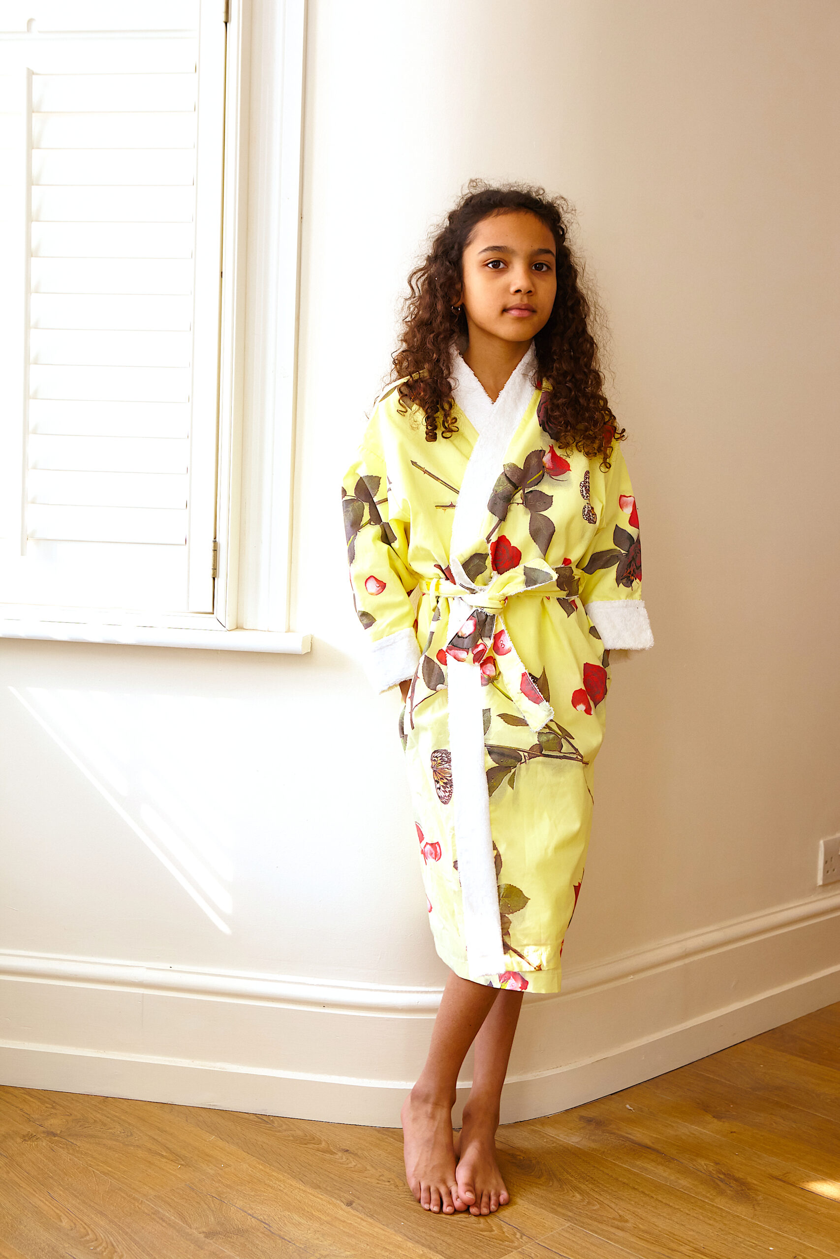 ‘Bed Of Roses’ – Yellow Kids Dressing Gown